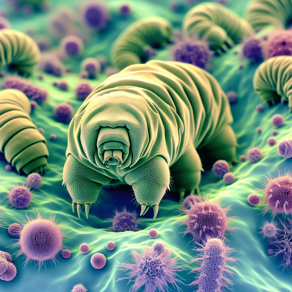 Tardigradi: piccoli organismi incredibilmente resistenti scoperti nel campo della biologia, offrono la possibilità di vita in altri pianeti.