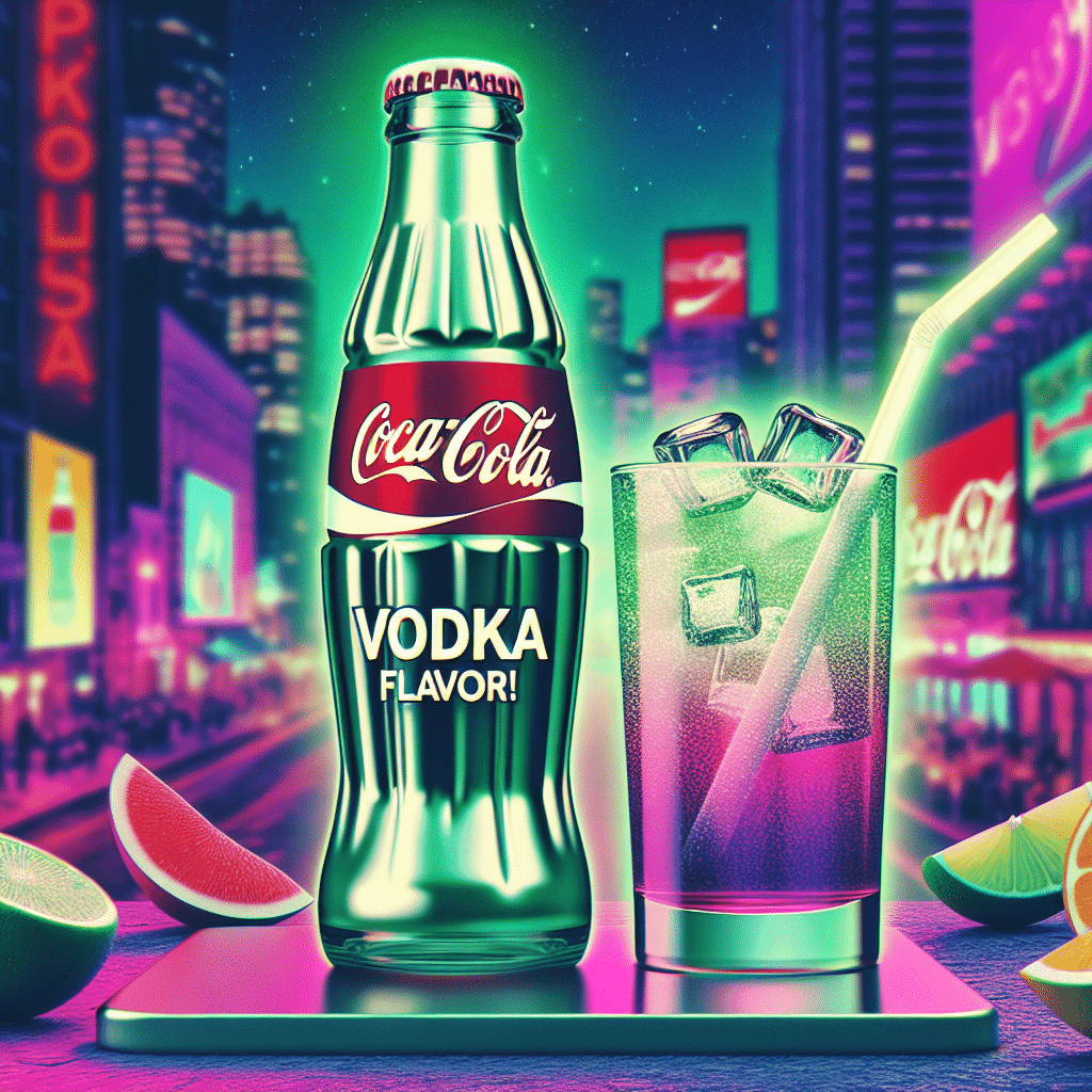 Coca-Cola si lancia nel mercato degli alcolici con una nuova bevanda al gusto di vodka. Vendita prevista dal prossimo luglio.