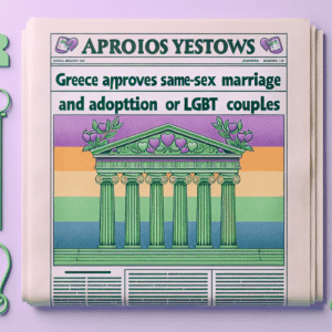 Grecia fa la storia: primo paese ortodosso a legalizzare il matrimonio omosessuale e l'adozione per coppie dello stesso sesso. Un passo importante per la comunità LGBT.