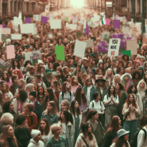 8 de marzo: mujeres marchan por igualdad y justicia en el Día Internacional de la Mujer, elevando voces por feminismo y derechos.