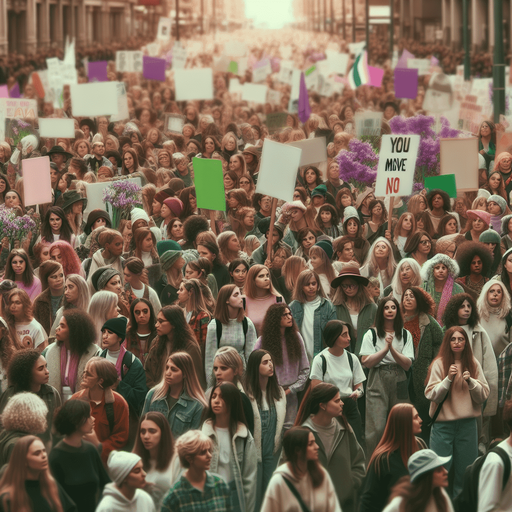 8 de marzo: mujeres marchan por igualdad y justicia en el Día Internacional de la Mujer, elevando voces por feminismo y derechos.