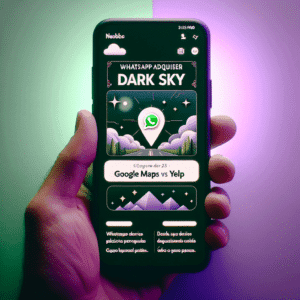 Dark Sky cae ante WhatsApp. Google Maps y Yelp compiten en la integración de servicios. Los usuarios siguen atentos a los cambios.