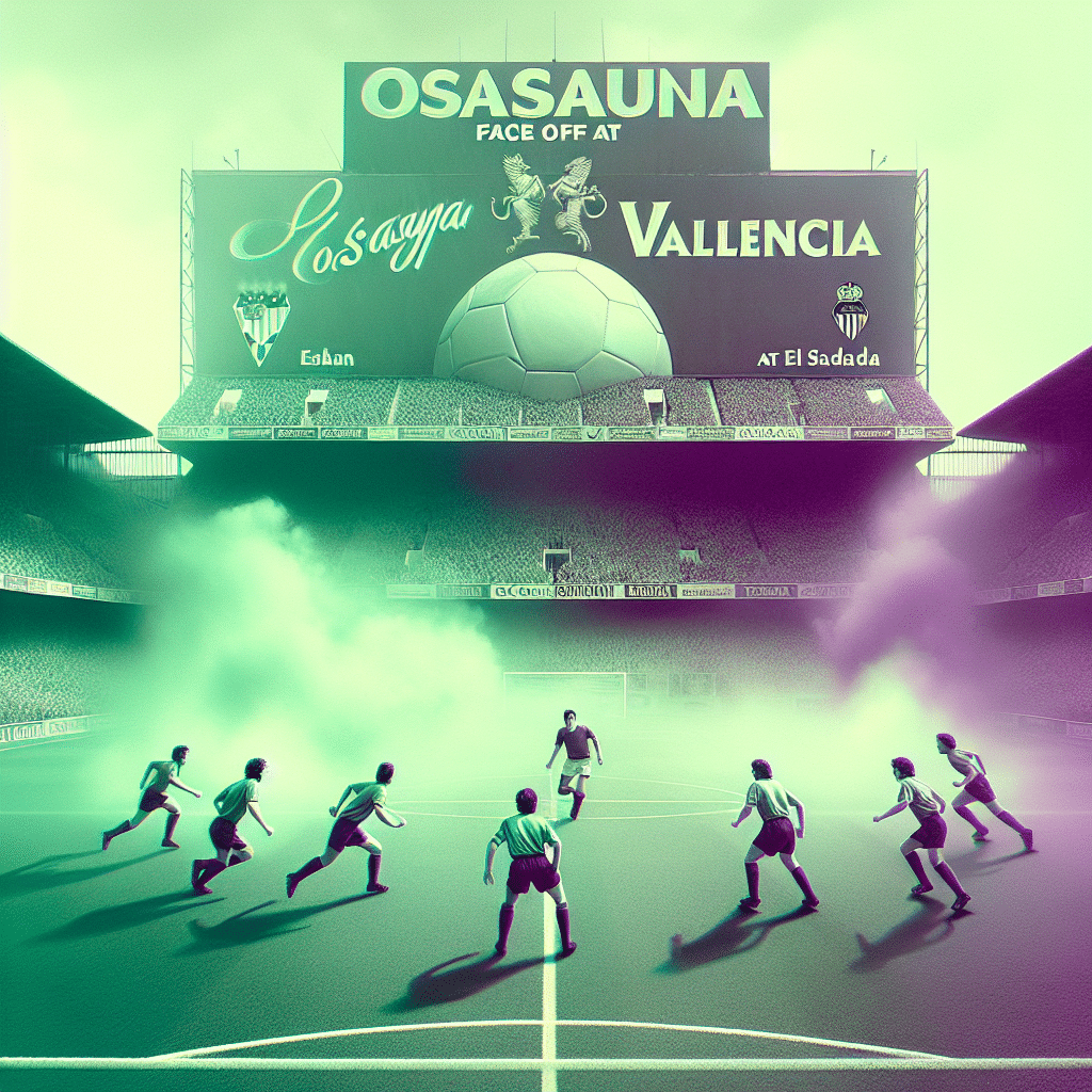 Osasuna y Valencia se enfrentan en El Sadar en un crucial duelo de LaLiga. Arrasate y Baraja buscan la victoria para sus equipos.