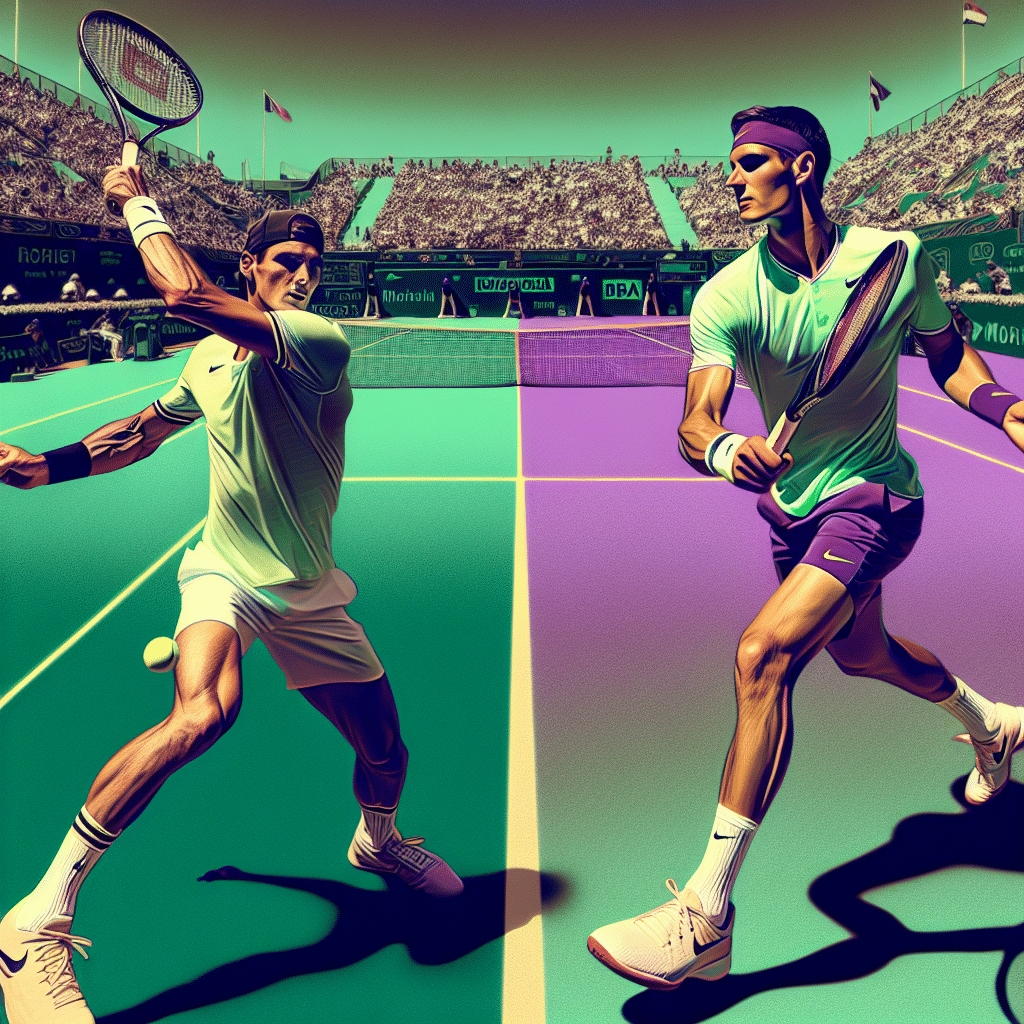 Rivalidad épica entre Djokovic y Nadal en el ATP Masters 1000 de Montecarlo. ¡Batallas legendarias en la cancha de tenis! 🎾🔥 #Tennis #MonteCarloMasters