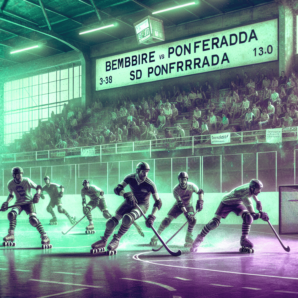 Concentración de roller hockey en Ponferrada con el Bembibre y SD Ponferradina. Emoción y destreza en la pista, ¡un evento deportivo imperdible!