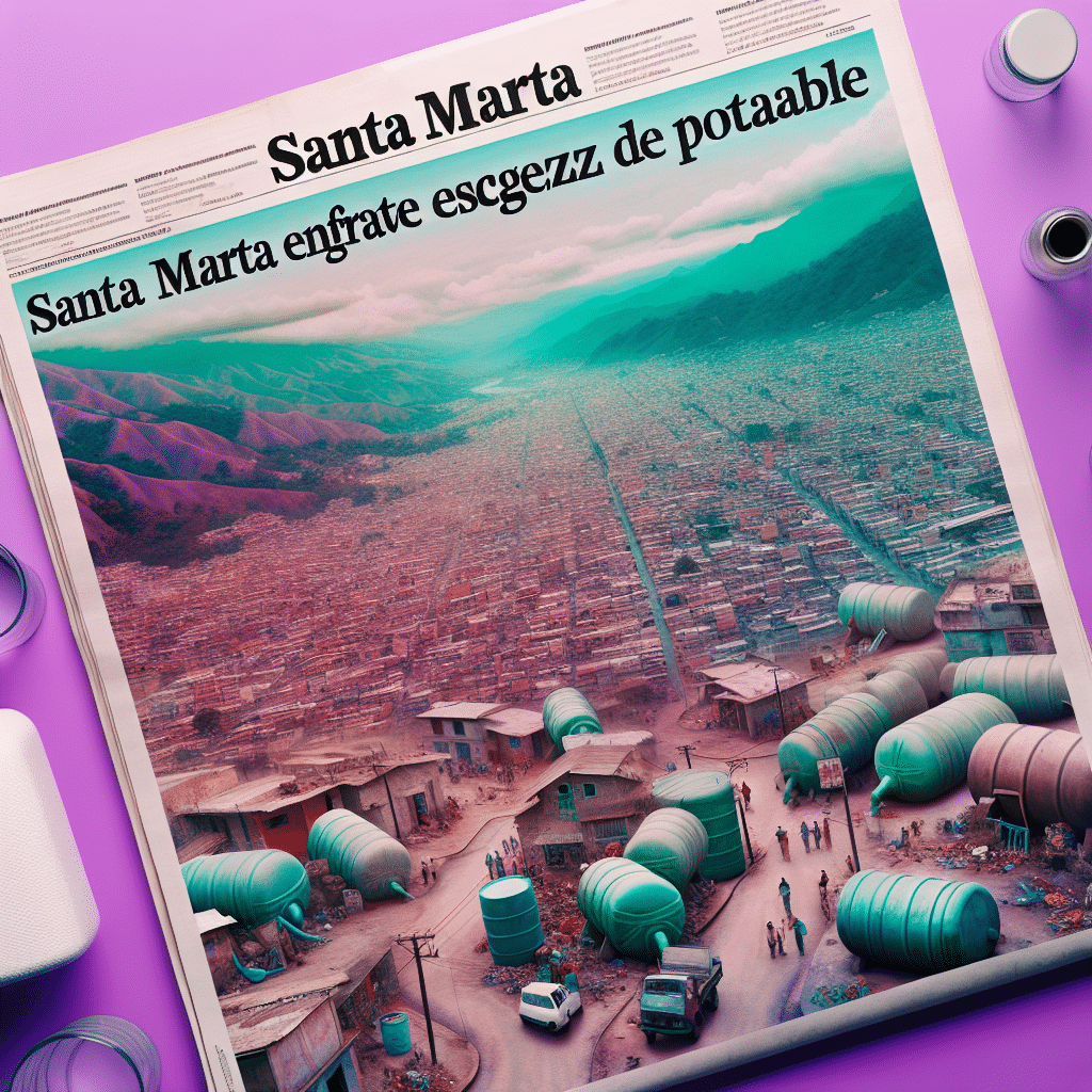 Crisis climática en Santa Marta por escasez de agua potable. Autoridades declaran emergencia y toman medidas para abordar la situación.