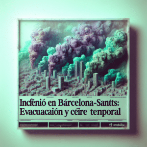 Incendio en Barcelona-Sants: estación cerrada, evacuación de pasajeros y servicio interrumpido por humo. Investigación en curso. Seguridad prioritaria. Reestablecimiento del metro pendiente.