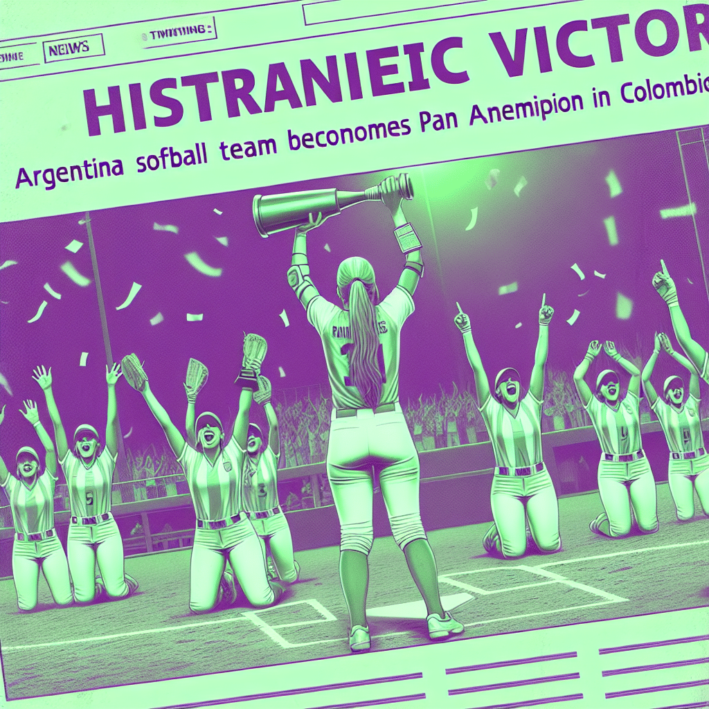 Histórico triunfo del equipo masculino de sóftbol de Argentina en el Campeonato Panamericano en Colombia. Tercer título consecutivo, confirmando su dominio en la disciplina.