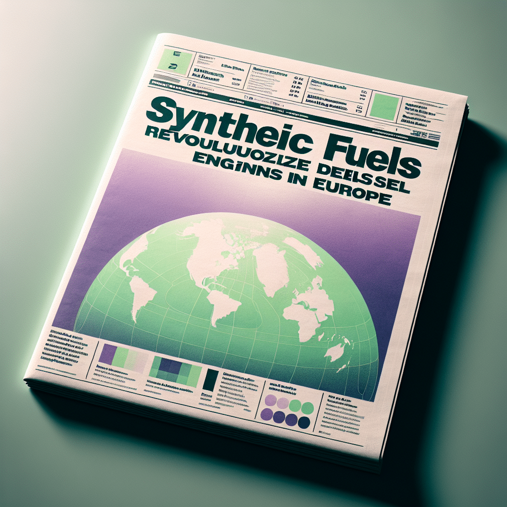 La Unión Europea impulsa el uso de combustibles sintéticos como alternativa ecológica al diésel en motores de combustión, marcando un cambio en la industria del transporte.