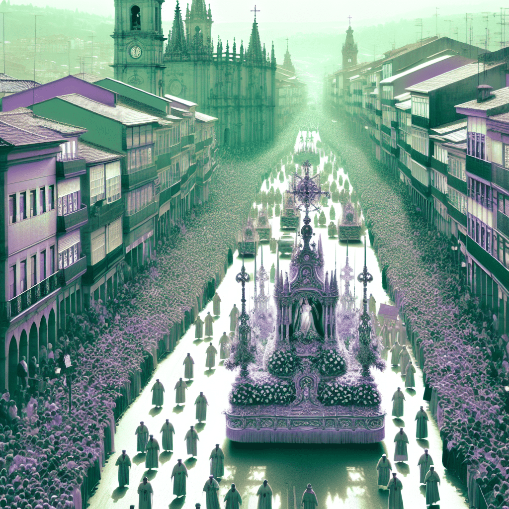 Cortes de tráfico en Ourense el 13 de mayo por procesión de la Novena de Fátima. Protección Civil garantiza seguridad. Gran tradición y devoción en Galicia.