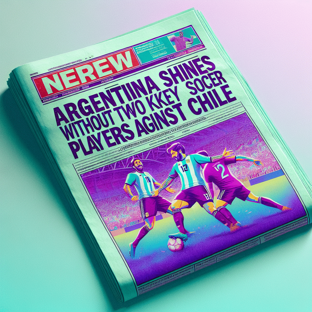 Argentina brilla sin Messi ni Di María en victoria 3-0 sobre Chile en las Eliminatorias CONMEBOL. ¡Álvarez, Mac Allister y Dybala destacan en el triunfo! 🇦🇷⚽ #Fútbol #ArgentinavsChile