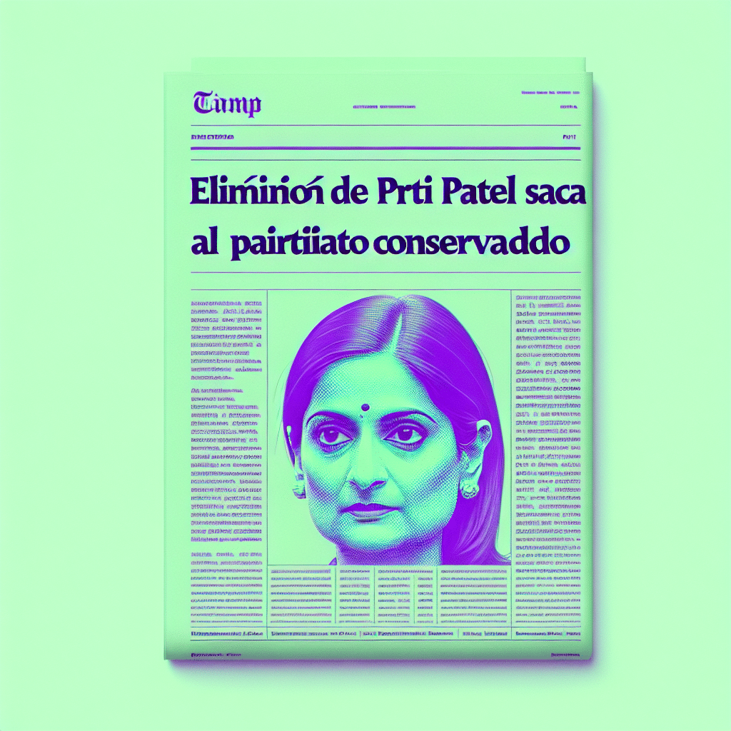 Eliminada Priti Patel, surgirá nuevo liderazgo conservador en Reino Unido. Impacto en partido y país en plena pugna por primer ministro.