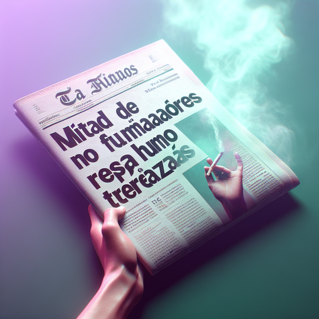 La mitad de los no fumadores son fumadores pasivos, y un 48% se expone al humo del tabaco en terrazas. Urge reevaluar las políticas de salud pública.