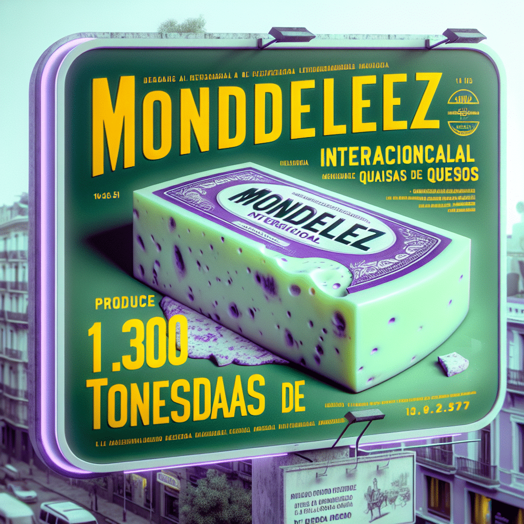 Mondelez International produjo 1.300 toneladas de quesos El Caserío el último año, destacando su impacto económico y laboral en León, Mahón y Bélgica.