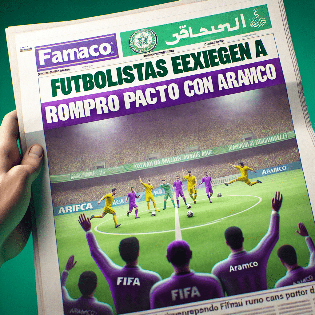 Futbolistas de 24 países urgen a FIFA cancelar patrocinio con Aramco, señalando la falta de derechos en Arabia Saudí, impulsando un debate ético en el deporte.