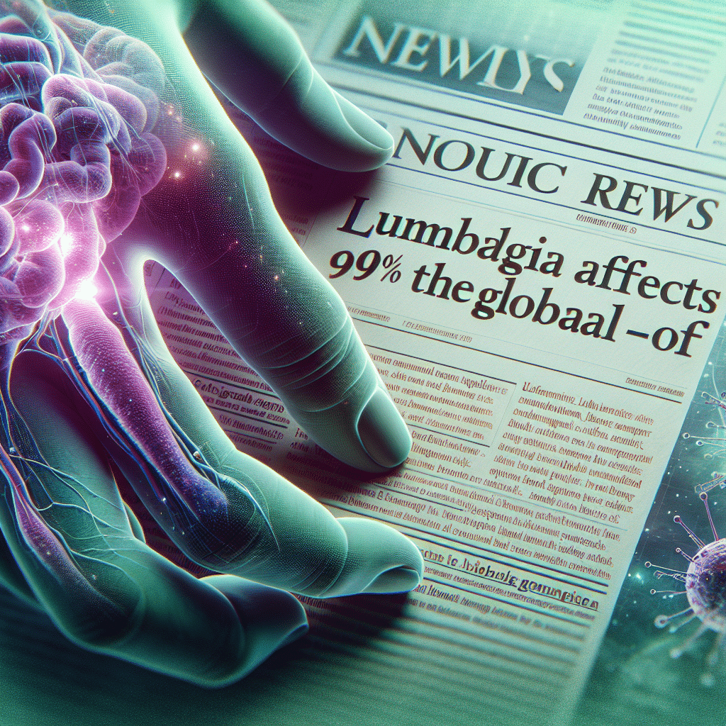 El dolor lumbar afecta a hasta el 90% de las personas en algún momento, impactando la calidad de vida y la economía. La prevención y los tratamientos adecuados son esenciales.