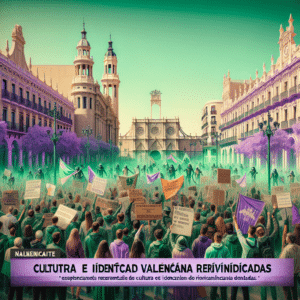 València celebra su identidad; "Som País, parlem valencià" resuena en las calles, simultáneamente luchando por derechos laborales, reafirmando diversidad y cultura en una jornada histórica.