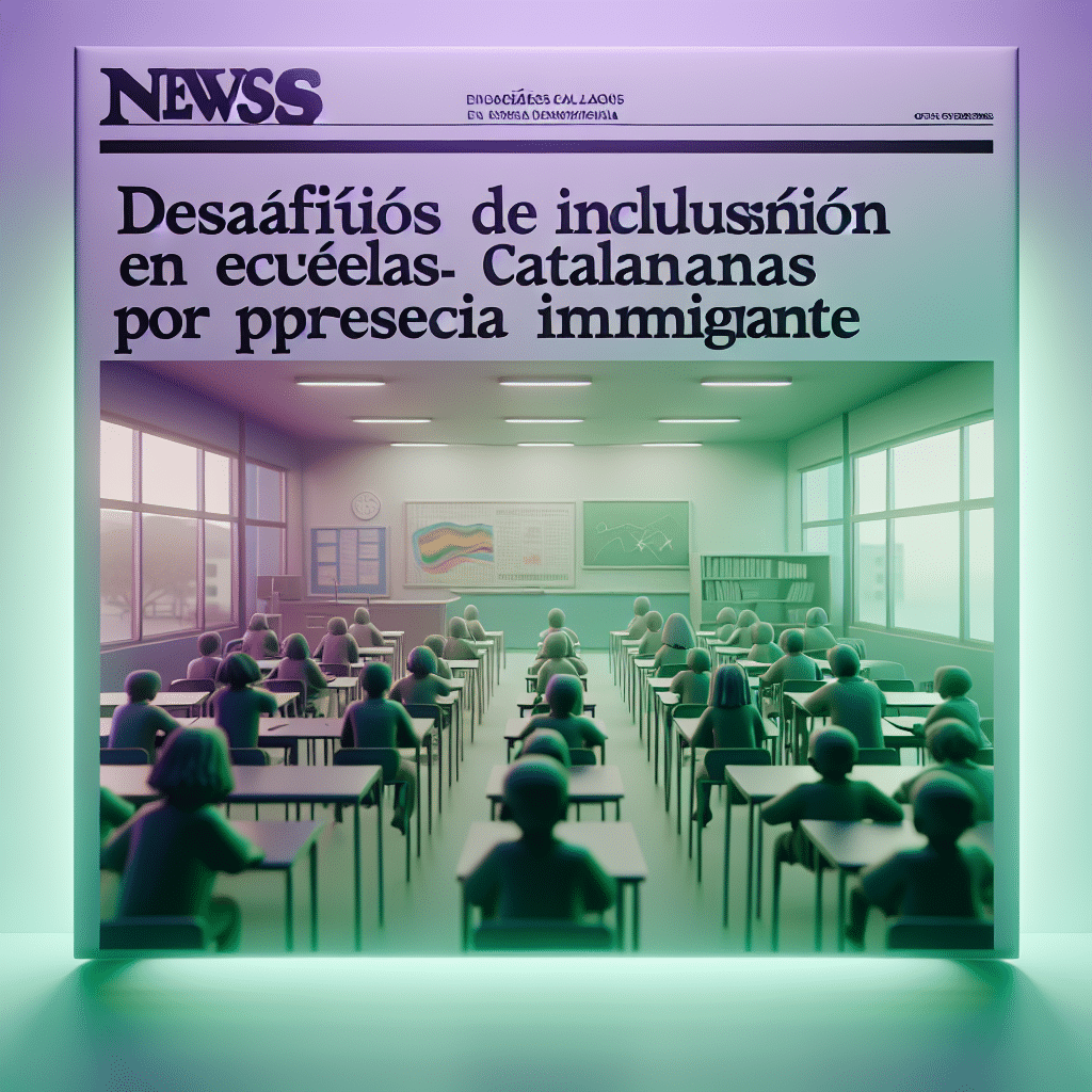 Un estudio revela que la presencia de inmigrantes en escuelas catalanas afecta la confianza de los padres, destacando un desafío persistente en diversidad e inclusión educativa.