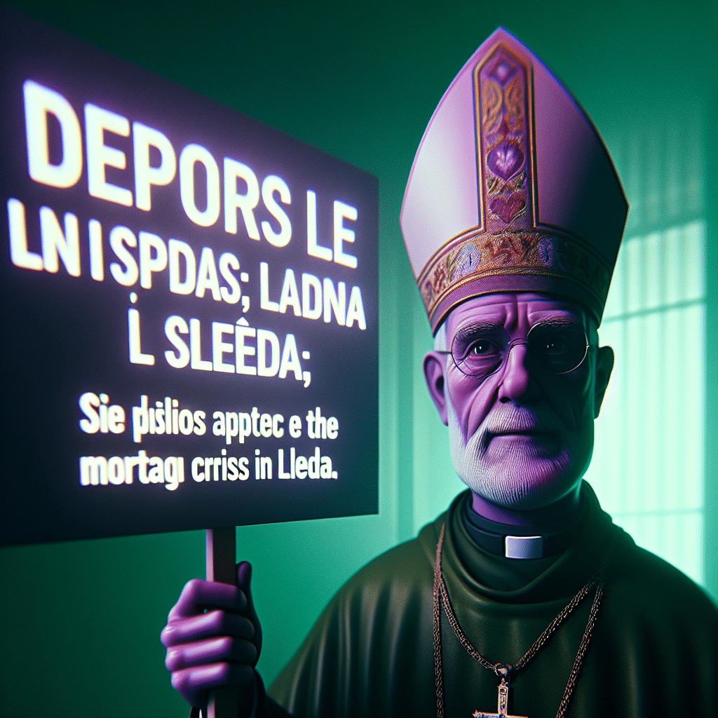 El obispo Piris respalda a afectados por crisis inmobiliaria en 2012, resaltando el papel de la Iglesia y la PAH en apoyo a los desahuciados.