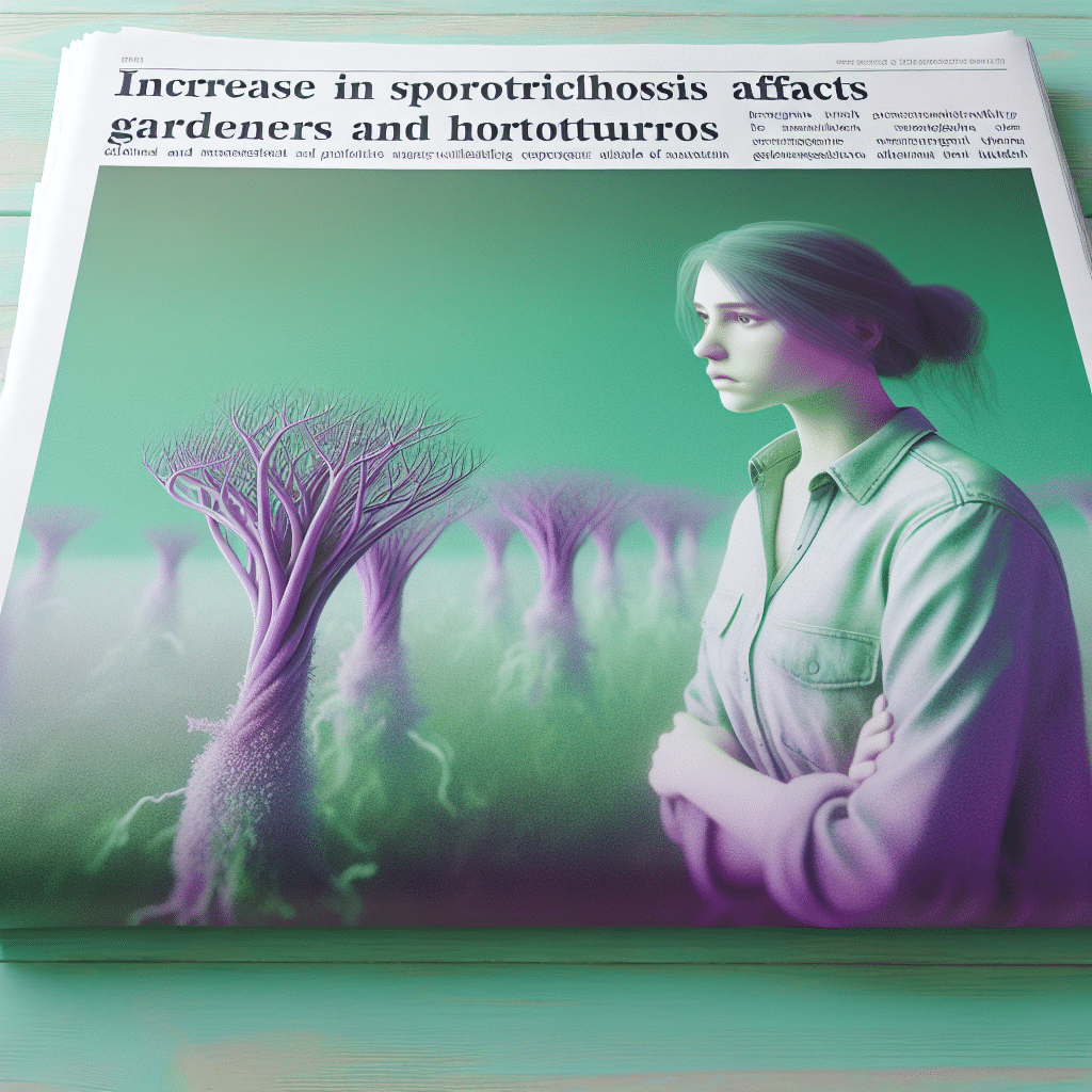 Aumentan casos de esporotricosis, afectando a jardineros y horticultores. El uso de protección al manipular plantas es clave para prevenir esta infección fúngica subcutánea.