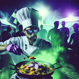 Nandu Jubany deleita con su paella en el campamento del Dakar en Ha'il, fusionando cultura culinaria y automovilismo en un emocionante encuentro internacional.